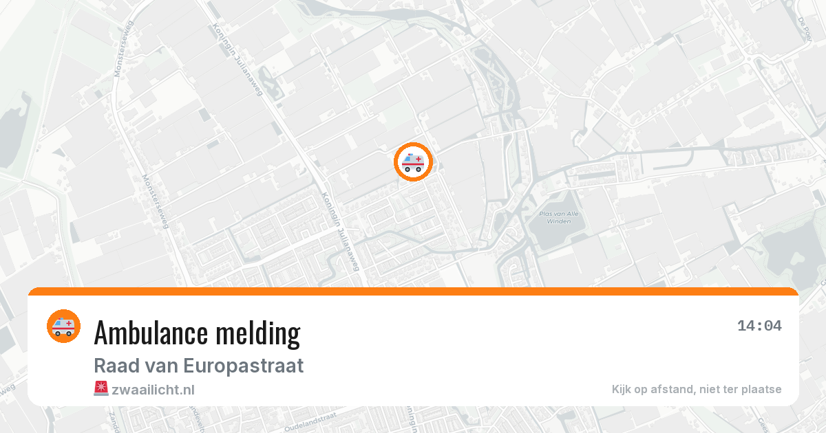 Ambulance melding — 5 mei 2026