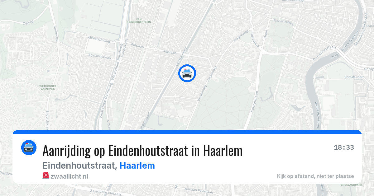 Aanrijding op Eindenhoutstraat in Haarlem — 5 mei 2026