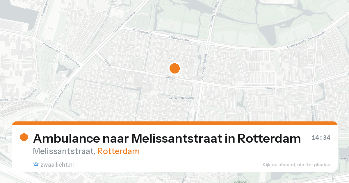 Ambulance naar Melissantstraat in Rotterdam — 17 aug 2026