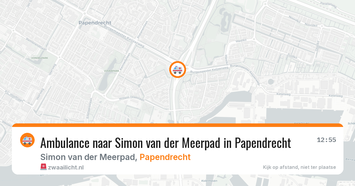 Ambulance naar Simon van der Meerpad in Papendrecht — 19 mrt 2026