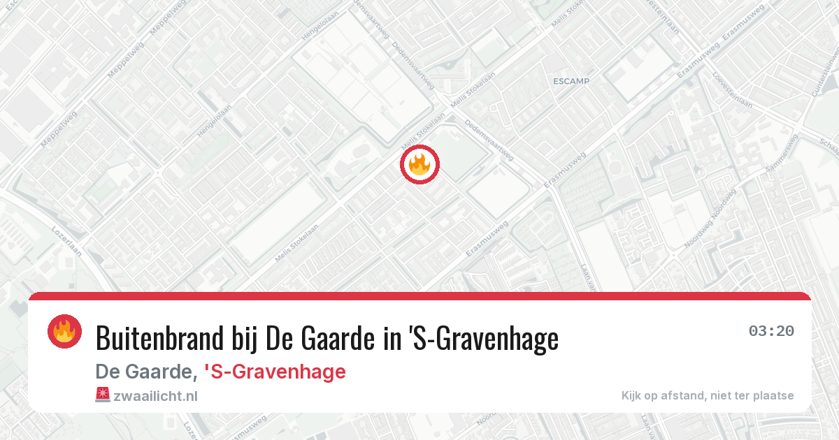 Buitenbrand bij De Gaarde in 'S-Gravenhage — 17 jun 2026