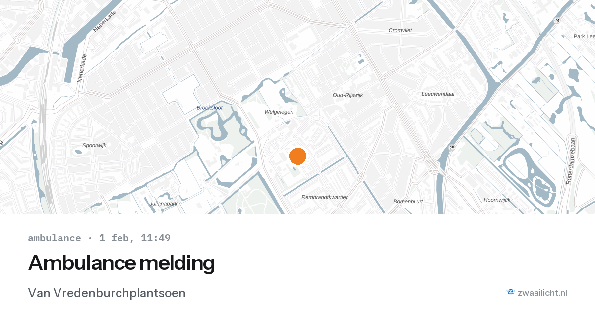 Ambulance melding — 1 feb 2026