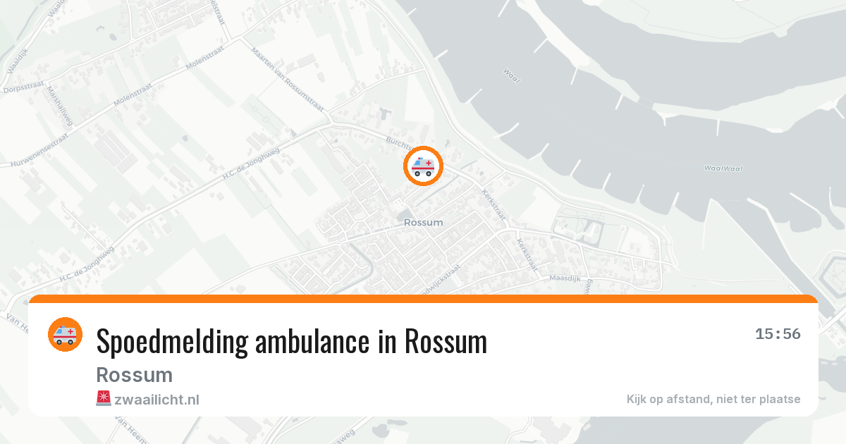 Spoedmelding ambulance in Rossum — 6 mei 2026
