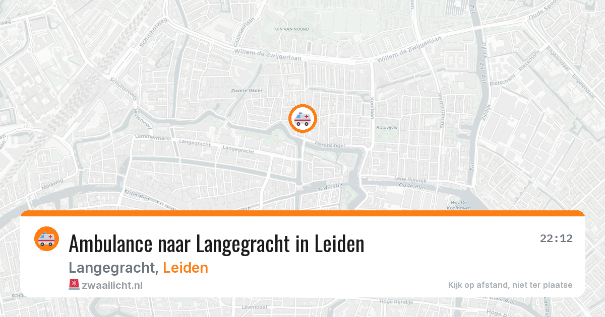 Ambulance naar Langegracht in Leiden — 6 jul 2026