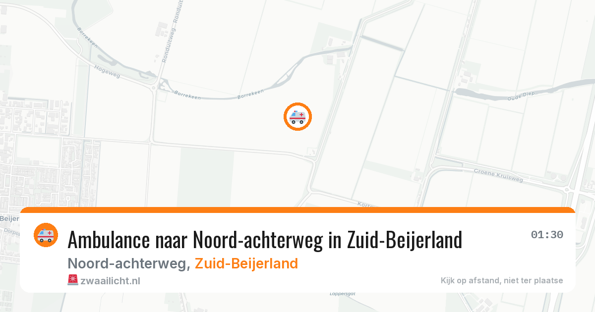Ambulance naar Noord-achterweg in Zuid-Beijerland — 28 jul 2026