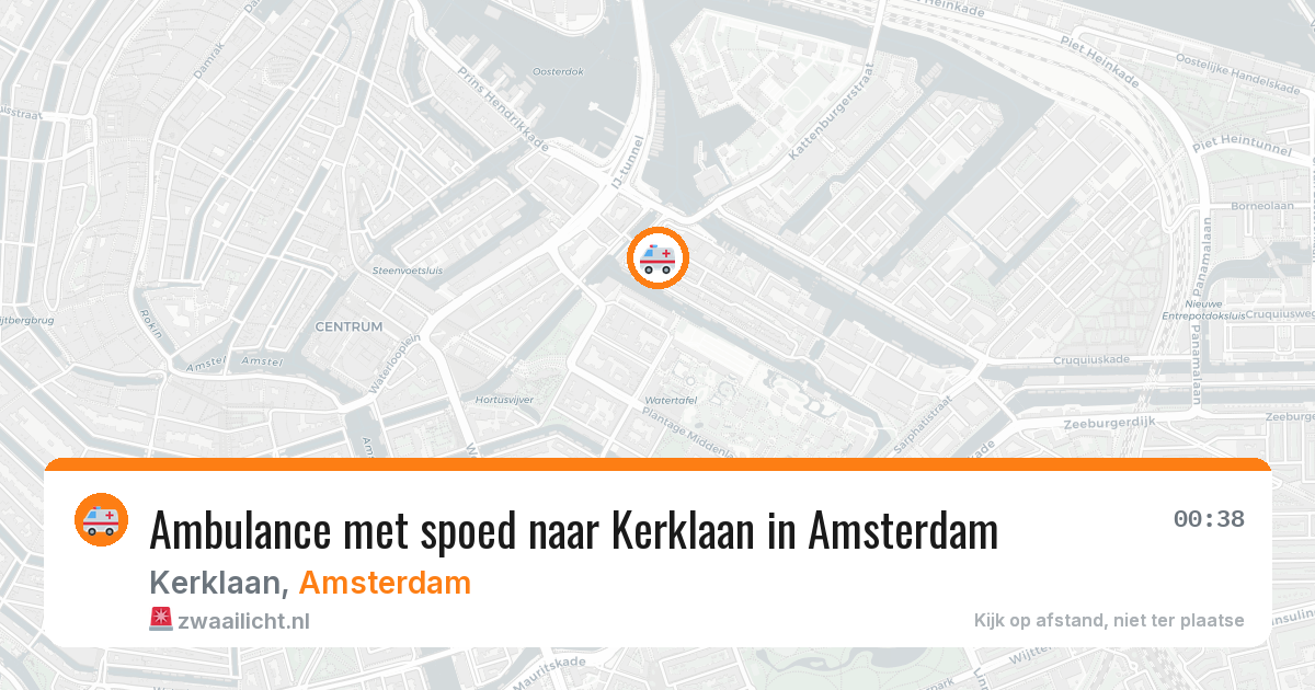 Ambulance met spoed naar Kerklaan in Amsterdam — 8 mei 2026