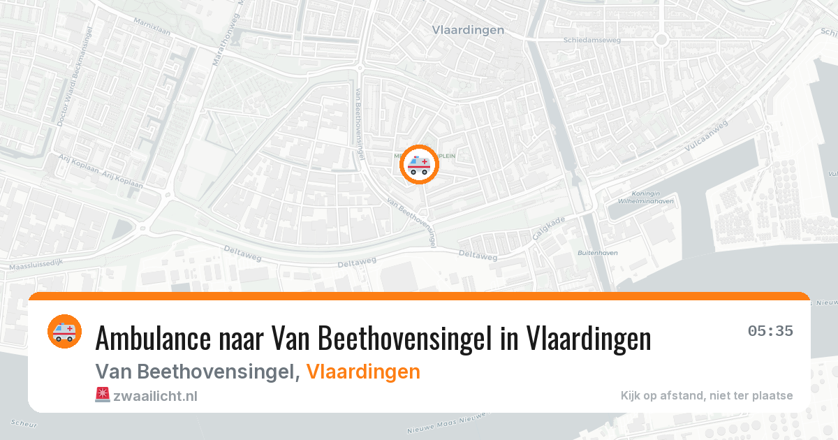 Ambulance naar Van Beethovensingel in Vlaardingen — 14 jul 2026