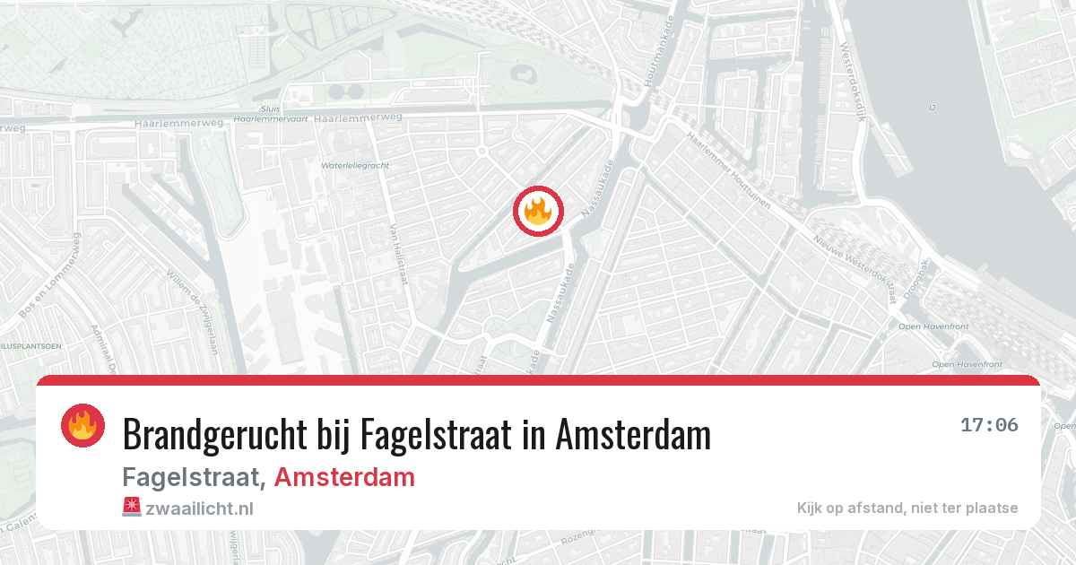 Brandgerucht bij Fagelstraat in Amsterdam — 19 mrt 2026