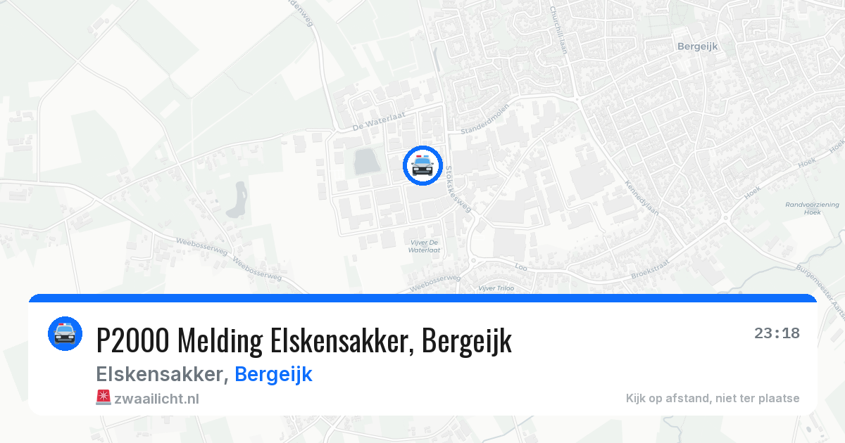 P2000 Melding Elskensakker, Bergeijk — 28 jun 2026