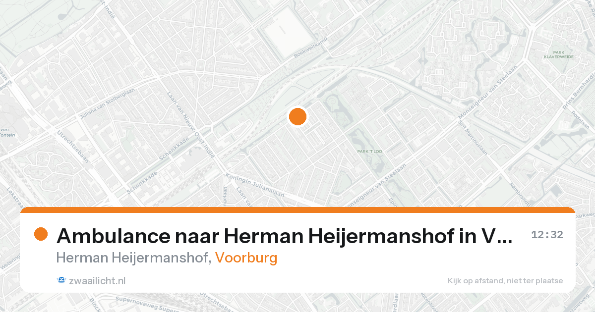 Ambulance naar Herman Heijermanshof in Voorburg — 31 jan 2026