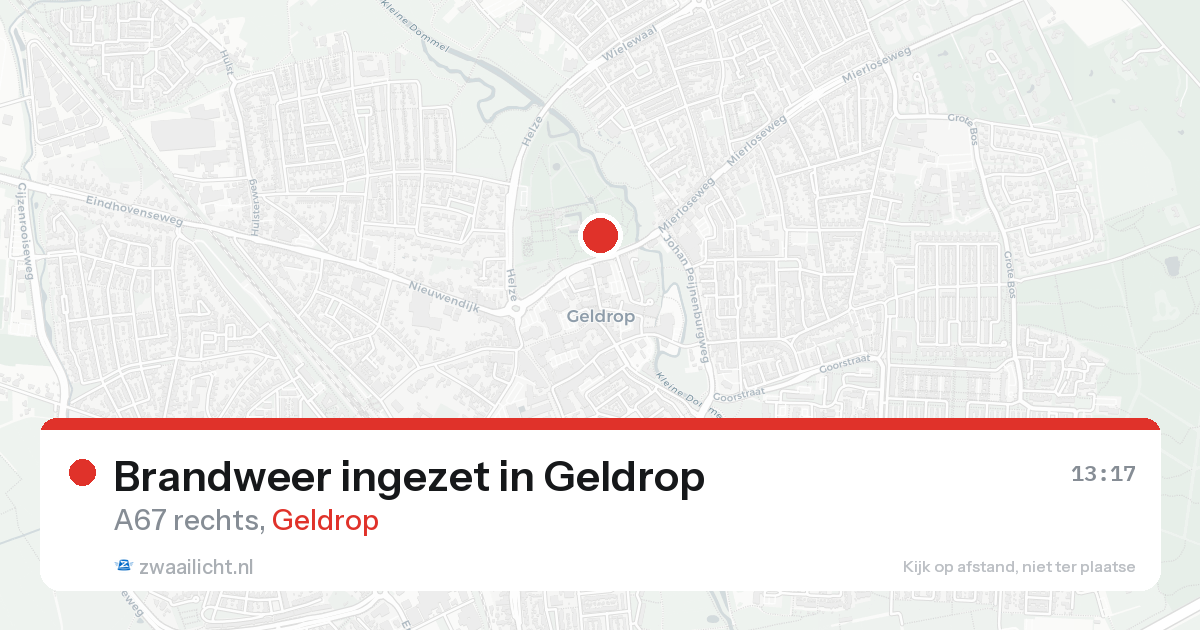 Brandweer ingezet in Geldrop — 2 feb 2026 | 🚨 Zwaailicht.nl
