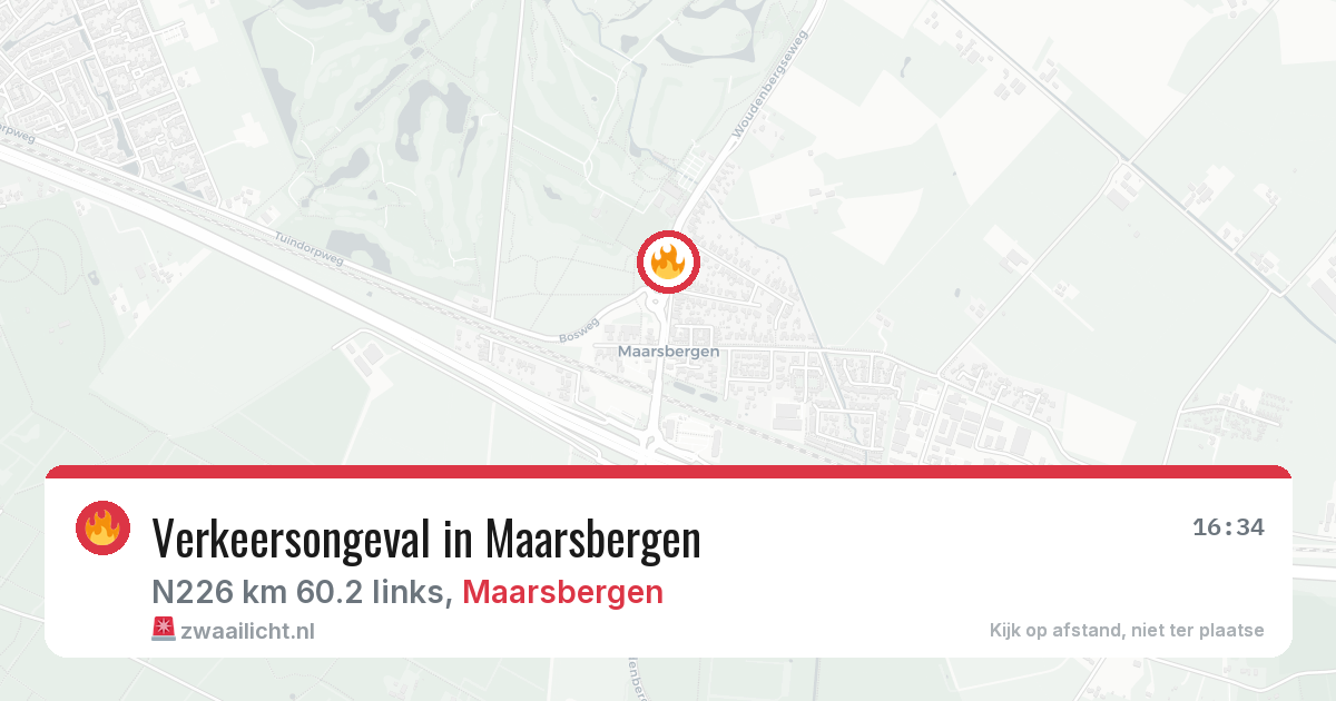 Verkeersongeval in Maarsbergen — 22 mrt 2026