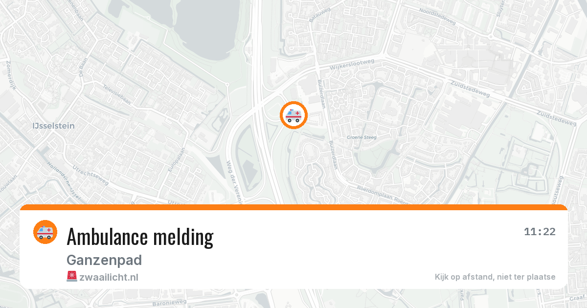 Ambulance melding — 20 apr 2026