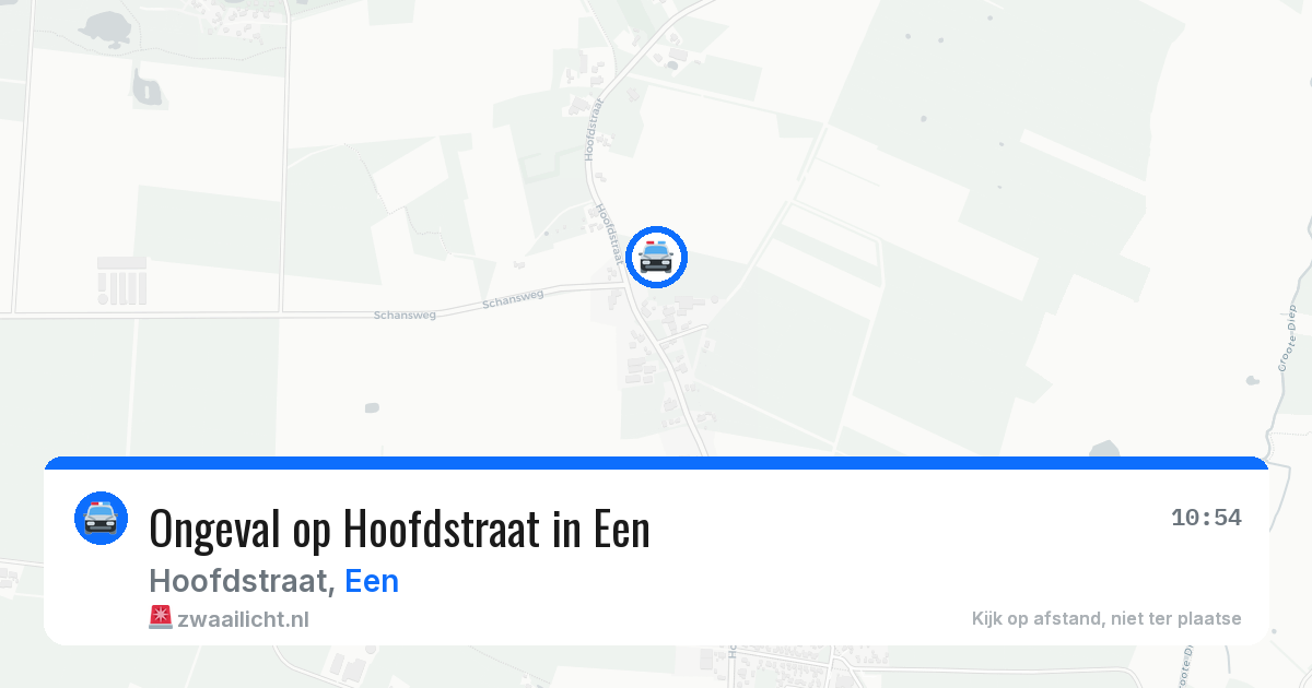 Ongeval op Hoofdstraat in Een — 11 aug 2026