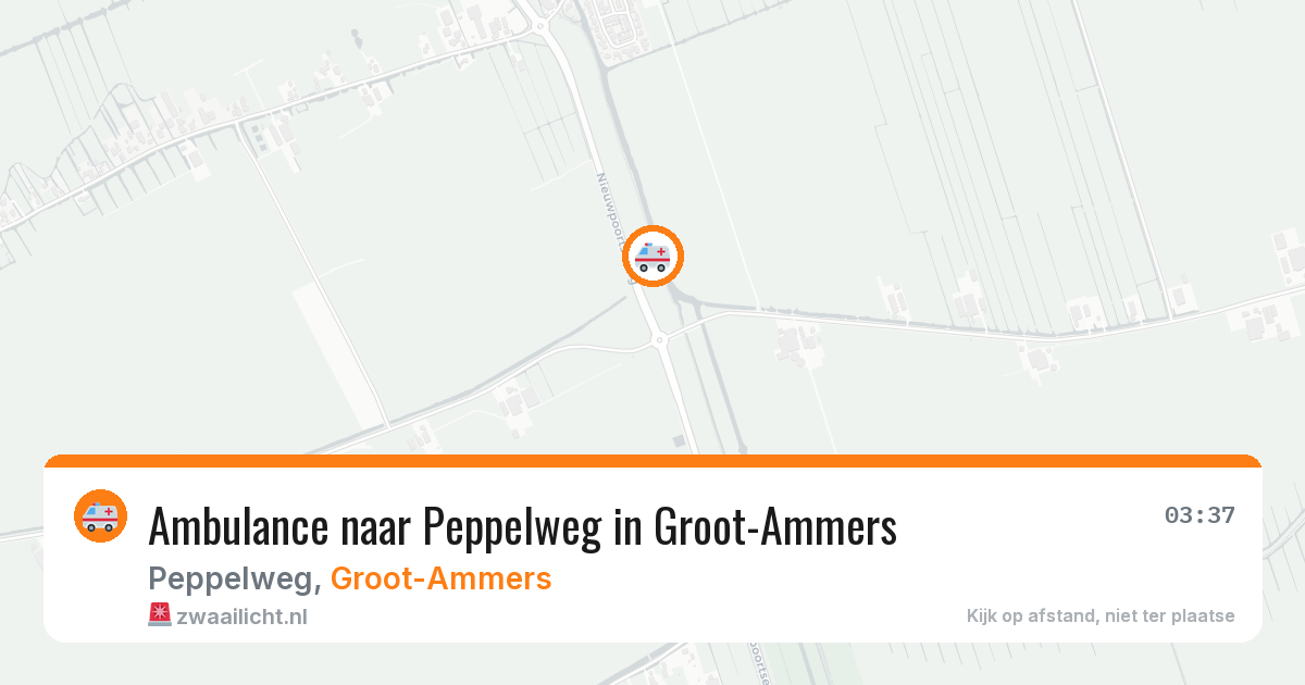 Ambulance naar Peppelweg in Groot-Ammers — 3 feb 2026