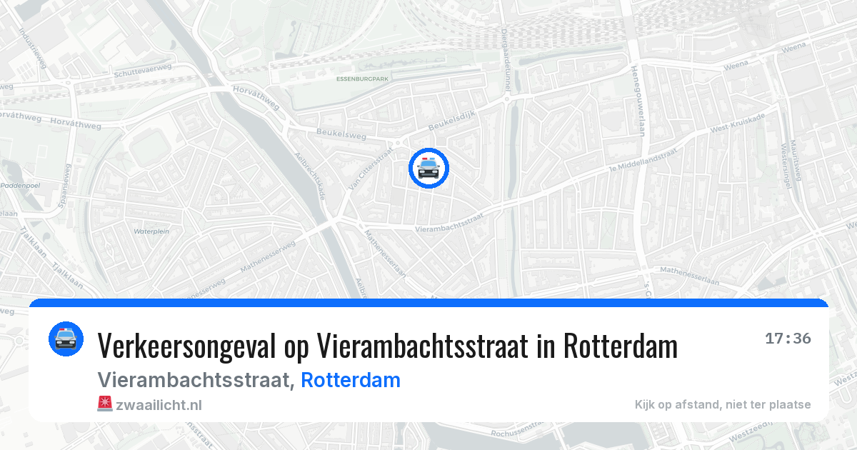 Verkeersongeval op Vierambachtsstraat in Rotterdam — 17 mei 2026