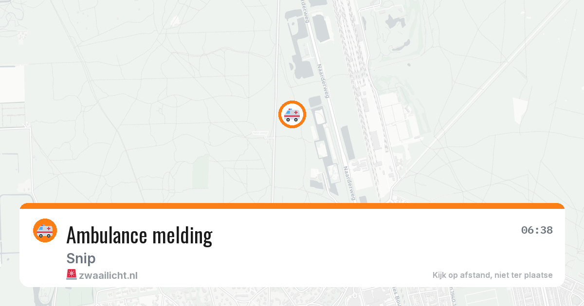 Ambulance melding — 18 mei 2026