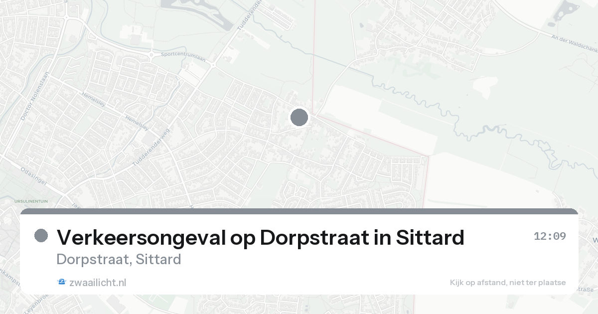 Verkeersongeval op Dorpstraat in Sittard — 12 aug 2026