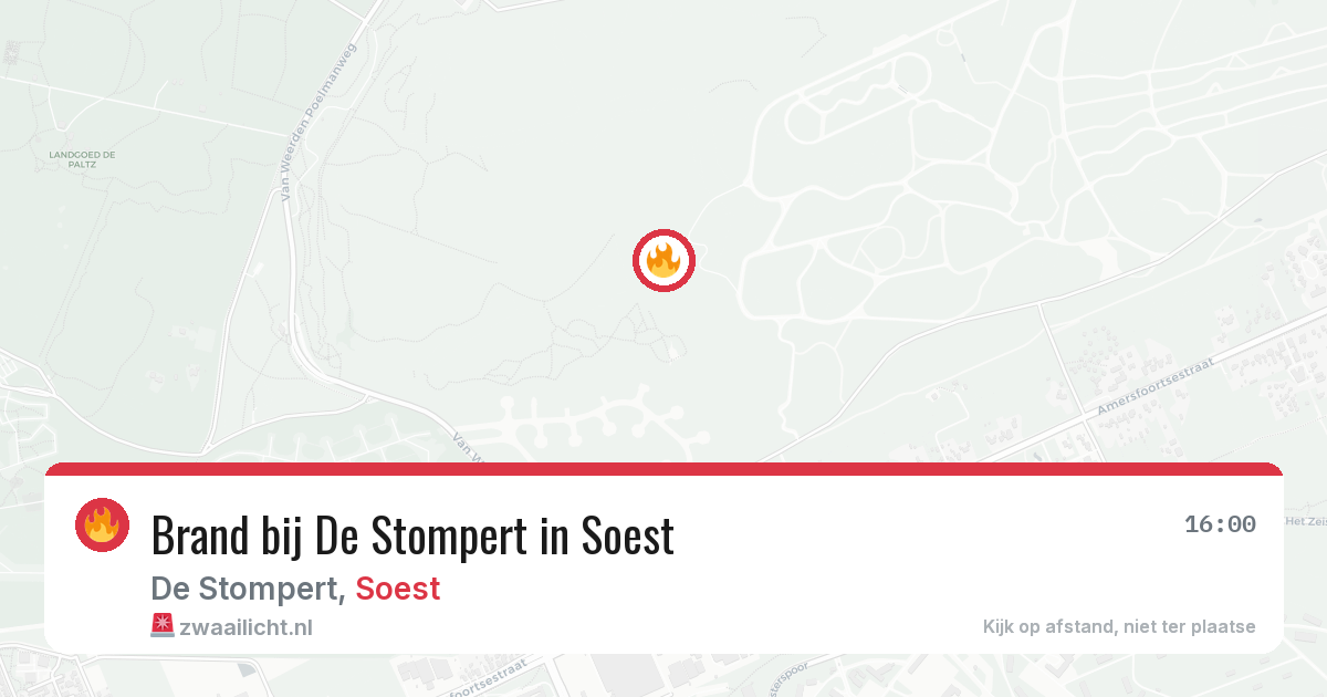 Brand bij De Stompert in Soest — 20 jun 2026