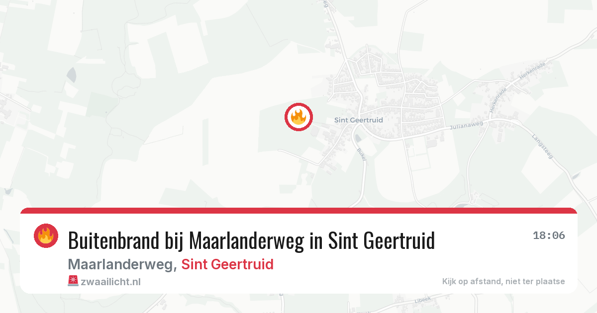 Buitenbrand bij Maarlanderweg in Sint Geertruid — 26 mei 2026