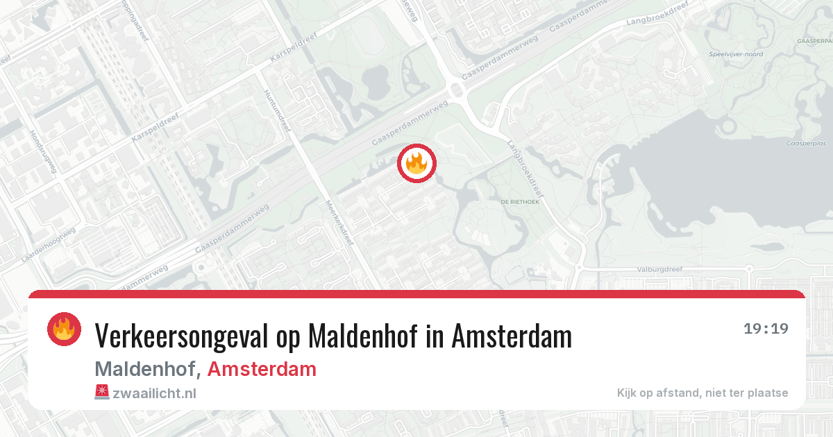Verkeersongeval op Maldenhof in Amsterdam — 23 apr 2026