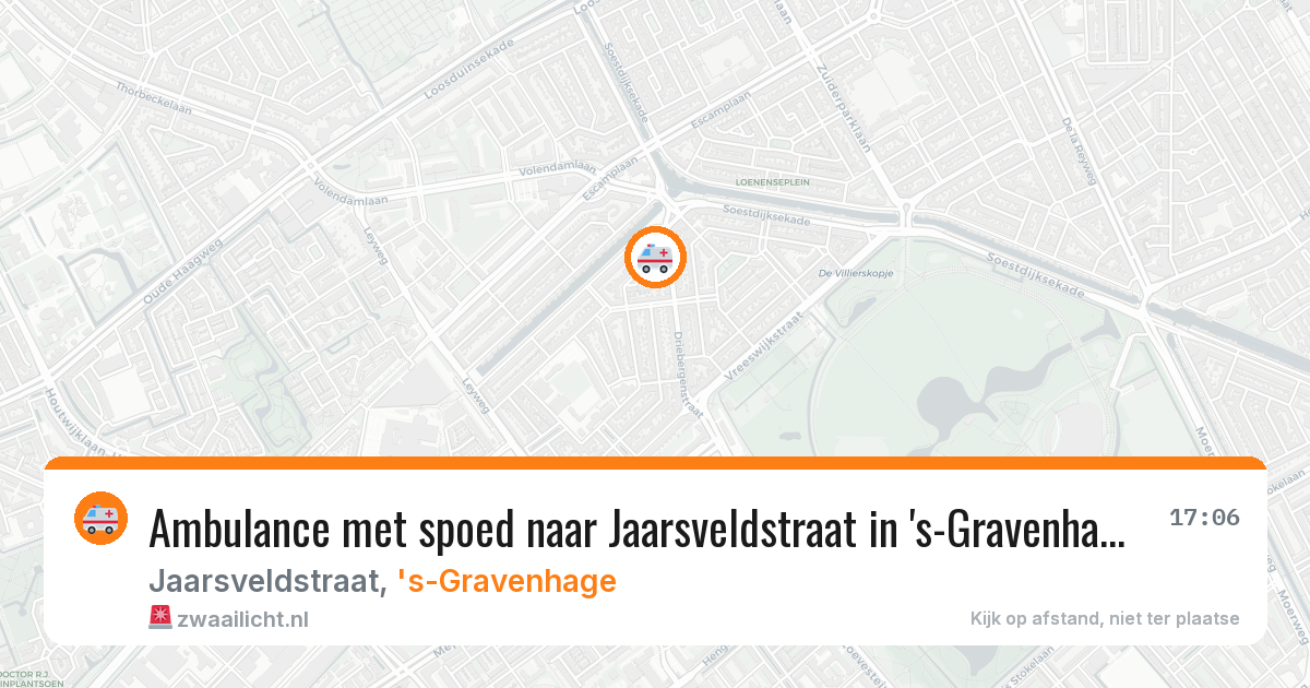 Ambulance met spoed naar Jaarsveldstraat in 's-Gravenhage — 9 feb 2026