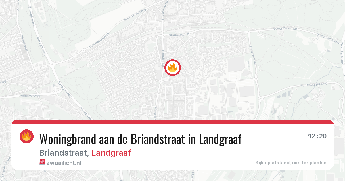 Woningbrand aan de Briandstraat in Landgraaf — 2 jul 2026