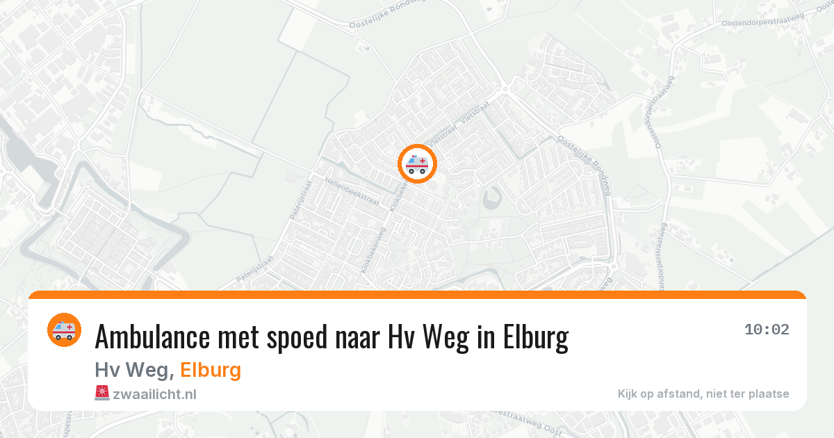 Ambulance met spoed naar Hv Weg in Elburg — 17 jul 2026