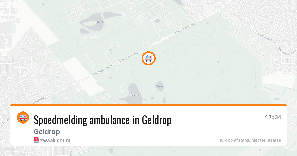 Spoedmelding ambulance in Geldrop — 22 mrt 2026