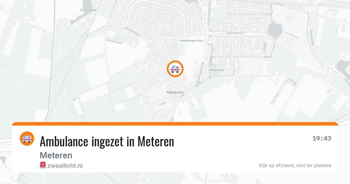 Ambulance ingezet in Meteren — 16 feb 2026
