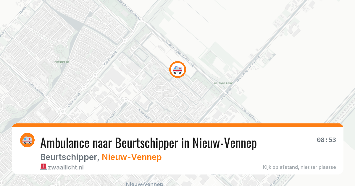 Ambulance naar Beurtschipper in Nieuw-Vennep — 13 jul 2026