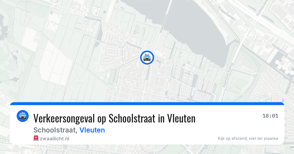 Verkeersongeval op Schoolstraat in Vleuten — 11 jul 2026