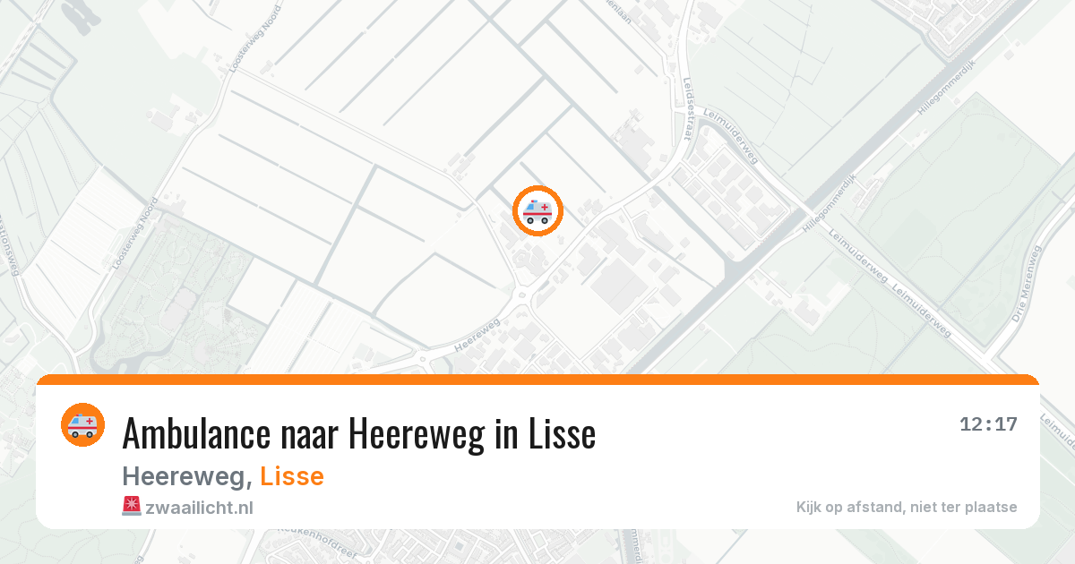 Ambulance naar Heereweg in Lisse — 27 apr 2026