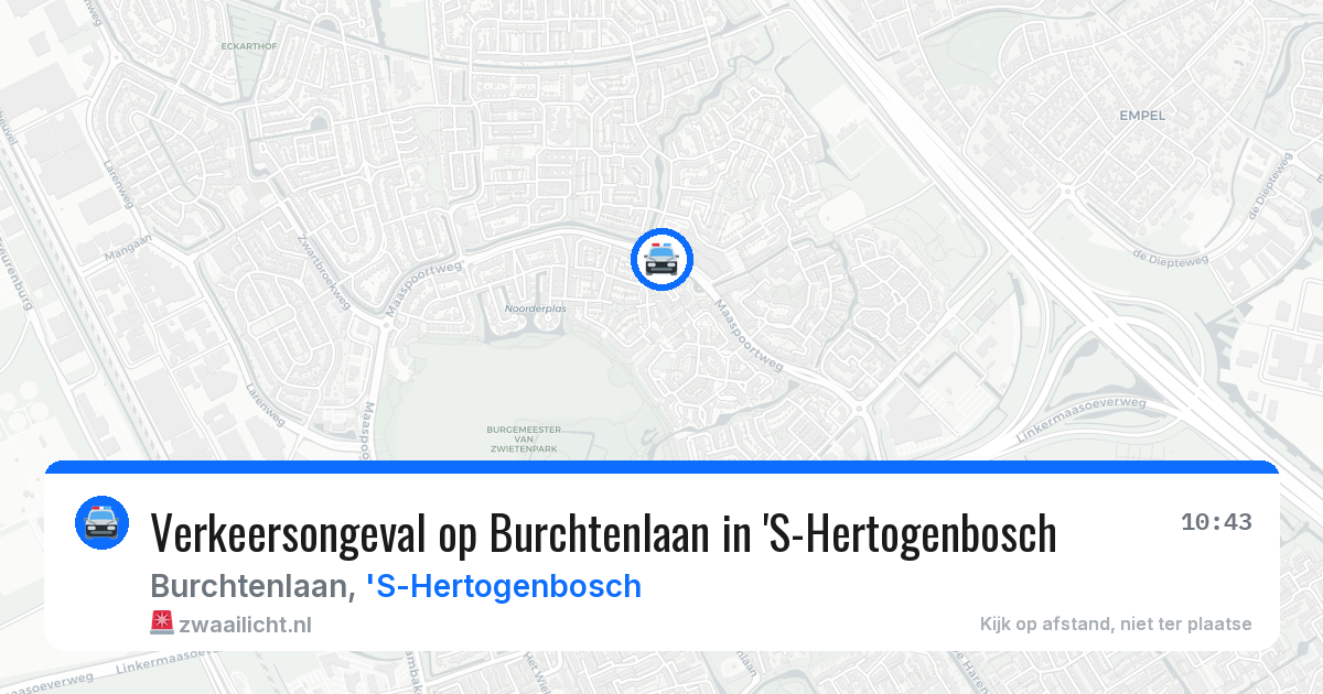 Verkeersongeval op Burchtenlaan in 'S-Hertogenbosch — 30 apr 2026