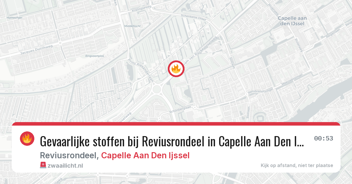 Gevaarlijke stoffen bij Reviusrondeel in Capelle Aan Den Ijssel — 26 apr 2026