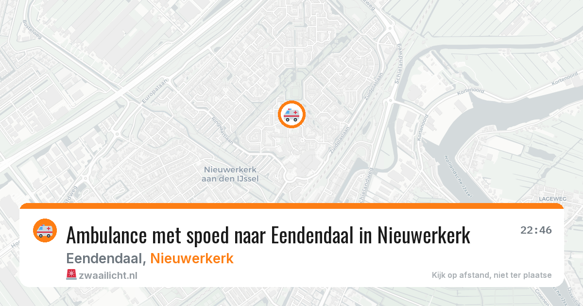 Ambulance met spoed naar Eendendaal in Nieuwerkerk — 8 feb 2026