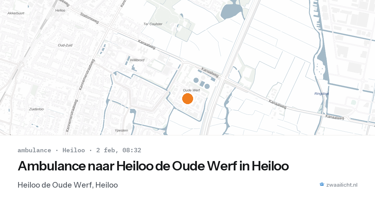 Ambulance naar Heiloo de Oude Werf in Heiloo — 2 feb 2026