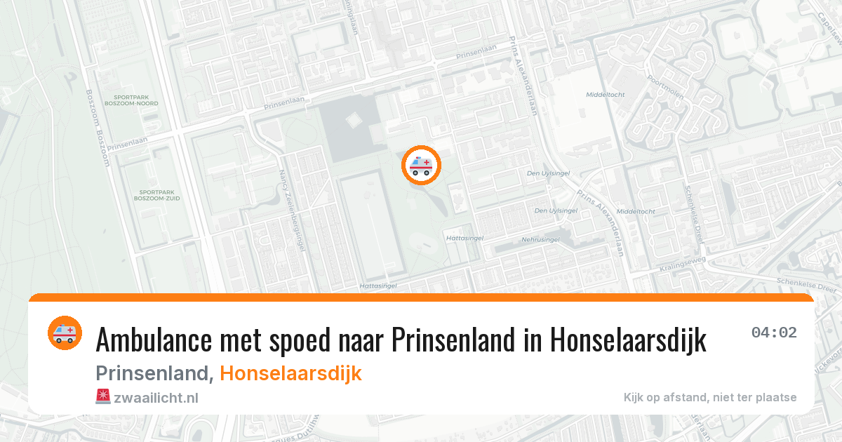 Ambulance met spoed naar Prinsenland in Honselaarsdijk — 27 jun 2026