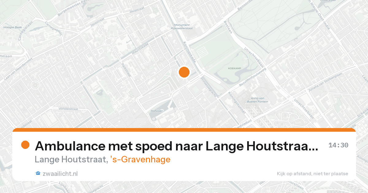 Ambulance met spoed naar Lange Houtstraat in 's-Gravenhage — 7 feb 2026