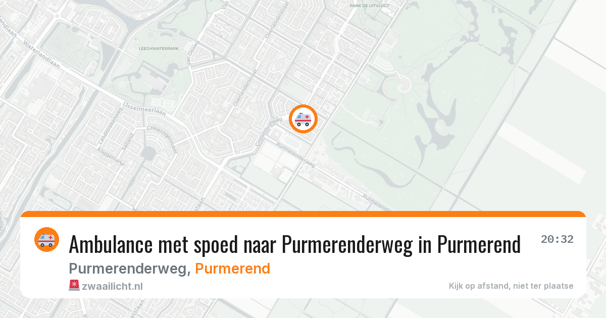 Ambulance met spoed naar Purmerenderweg in Purmerend — 1 jul 2026