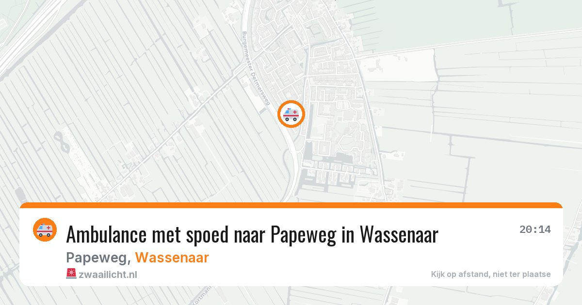 Ambulance met spoed naar Papeweg in Wassenaar — 17 jan 2026