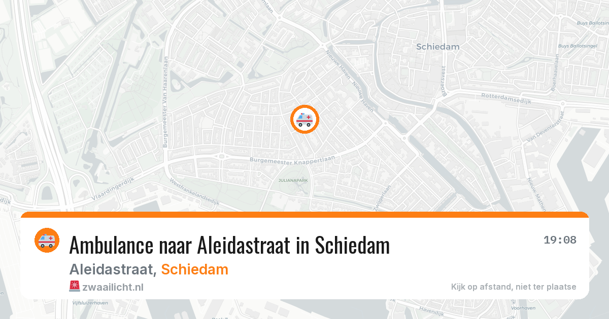 Ambulance naar Aleidastraat in Schiedam — 9 jun 2026