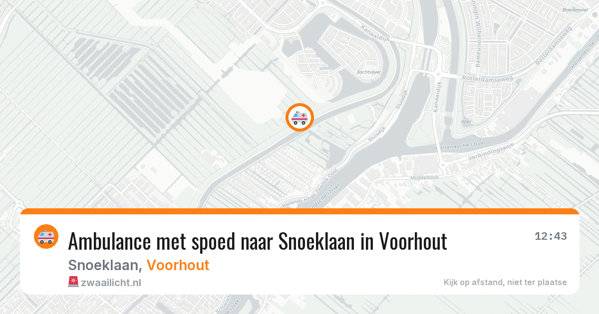 Ambulance met spoed naar Snoeklaan in Voorhout — 24 jan 2026