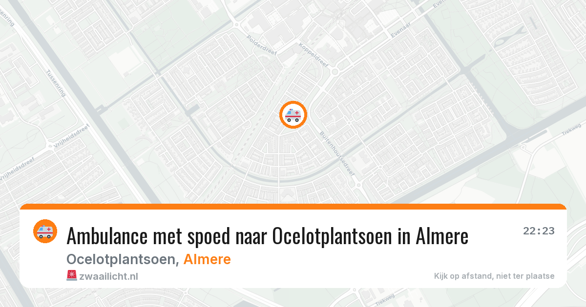 Ambulance met spoed naar Ocelotplantsoen in Almere — 12 jun 2026