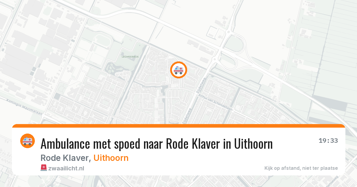Ambulance met spoed naar Rode Klaver in Uithoorn — 7 mei 2026