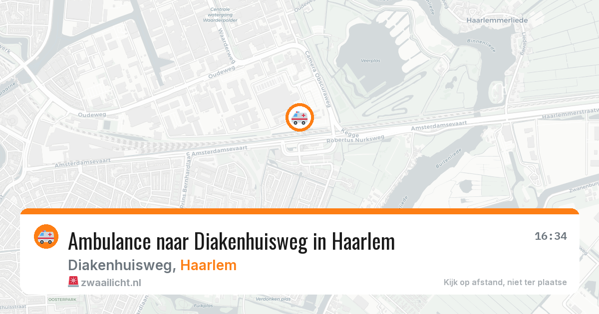 Ambulance naar Diakenhuisweg in Haarlem — 17 mei 2026