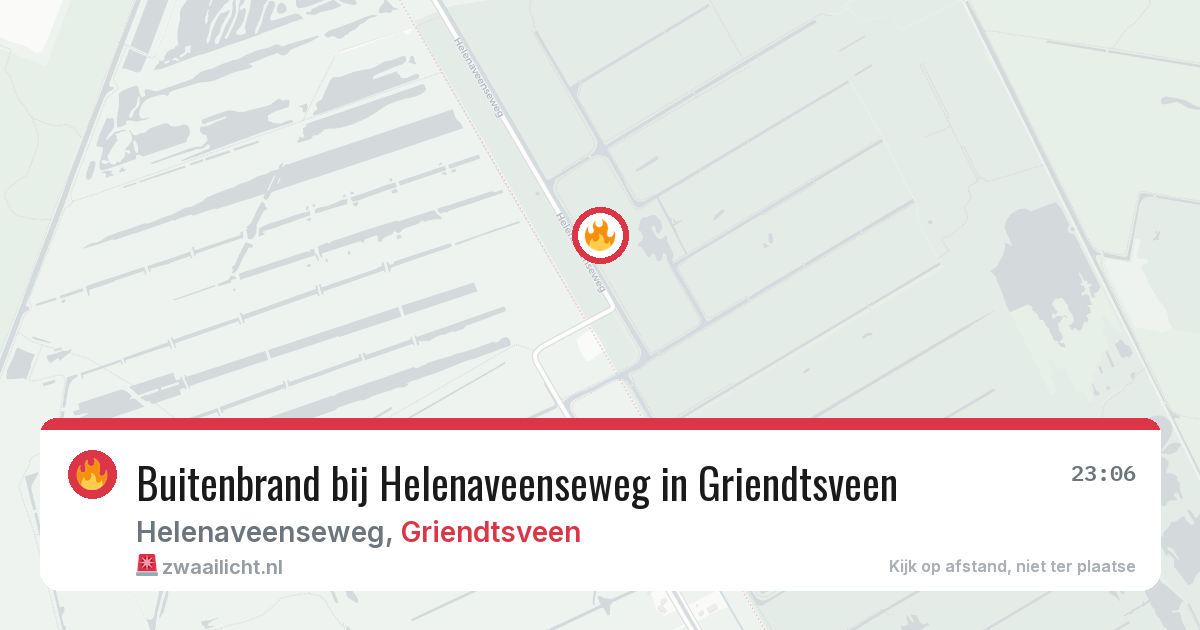 Buitenbrand bij Helenaveenseweg in Griendtsveen — 1 mei 2026
