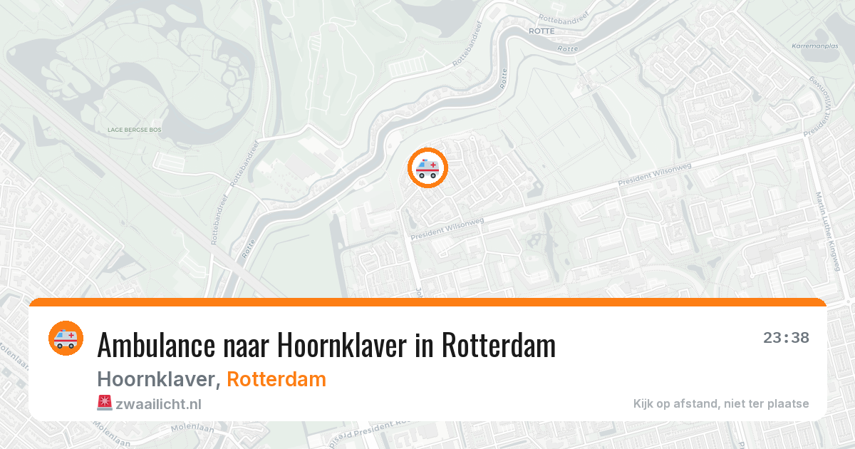 Ambulance naar Hoornklaver in Rotterdam — 3 jul 2026