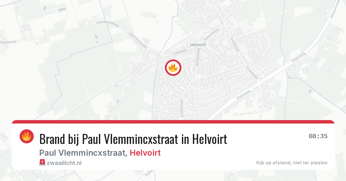 Brand bij Paul Vlemmincxstraat in Helvoirt — 25 jun 2026