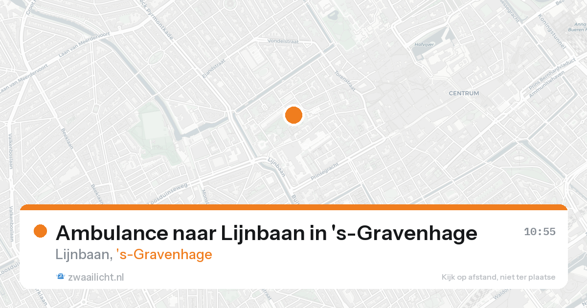 Ambulance naar Lijnbaan in 's-Gravenhage — 13 feb 2026